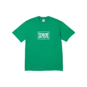 (店+)【Supreme】SUP-FW23-013 Supreme FW23 WEEK1 WARM UP TEE FW23 秋冬系列 純色方格字母Logo印花圓領套頭短袖美式潮流T恤 男女同款