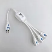 [含發票]E-493臺灣安全達人C-393分離式電源線1對3轉/1對4 插座中繼分接延長線