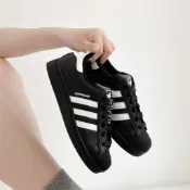-EJ- 現貨 ADIDAS SUPERSTAR 2.0 貝殼頭 黑白 黑標 白尾 復古 男女鞋 JI0079