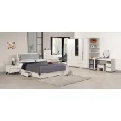 (店+)【全台傢俱】CM-26 羅恩 5尺 /6尺 貓抓皮被櫥式雙人床(被櫥頭) 床頭箱附插座 可打開置物