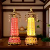 2*25@ 燈燈佛燈祖先燈水晶燈公媽燈七彩燈供燈長明燈光明燈供佛燈千佛塔佛前菩薩供【名品屋】
