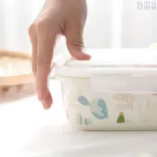 連盛 全新 分格陶瓷飯盒保鮮碗日式帶蓋可微波爐上班學生帶飯便當盒保溫分隔