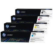 HP 130A 一組四色 CF350A+CF351A+CF352A+CF353A 原廠碳粉匣《贈100元7-11禮券》