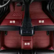 BMW皮革條紋汽車腳踏墊寶馬120d 320d 318i 520 528 535地墊F15 F16 X1 X3 X5腳墊