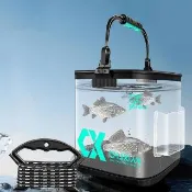 【上手家居】透明折疊取水桶-8L(折疊水桶/活餌桶/誘餌桶/摺疊水桶/露營水桶/活魚桶/釣魚桶)