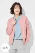 【Lativ】抗UV寬版圓領開襟外套-女