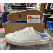 免運 黃蜂體育 Keds 穆勒鞋 懶人鞋 皮革綁帶穆勤鞋-白 小白鞋 W123134