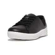 【FitFlop】F-SPORTY LACE-UP SNEAKER運動風繫帶休閒鞋-女(黑色)