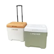(店+)【LIFECODE】急凍屋-拉桿式30L保冰桶-附2個冰磚-2色可選