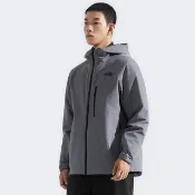 【The North Face】北面男款灰色DRYVENT防水三合一外套｜83SLRPI(一件衣服 三種穿法)