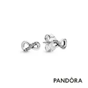 【Pandora】無限璀璨針式耳環 官方直營