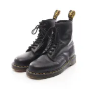 【DOKODEMO】[二手，A-Class] Dr.Martens Martens 1460 8孔靴，黑色皮革，短靴，男款