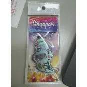 [全新] 新加坡 紀念品 魚尾獅 獅頭魚身 Merlion 魚尾獅雕像 新加坡地圖 鑰匙圈 吊飾 約 6cm