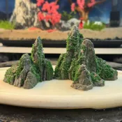 臺灣發貨〉精品小石頭造景辦公室山水創意假山盆景魚缸造景茶桌擺件客廳YVN