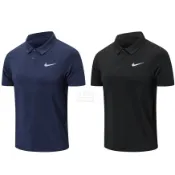 胖達）NIKE DRI FIT 基本款 排汗 短袖 POLO衫 DH0858-010 黑 451 藍 男