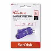 [好買市集] SanDisk【32G】Phone Drive USB 3.2 Type-C 雙接頭OTG 隨身碟 手機/平板適用 紫色（SD-DDC6-PO-32G）