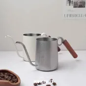 淡洸珈琲 ✦ 指環木柄不鏽鋼手沖壺｜咖啡壺 細口壺 鷹嘴壺 咖啡手沖壺