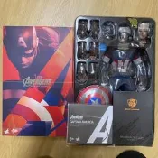 [中古閒置］Hot Toys MMS281 復仇者聯盟2 美國隊長 盒玩 可動 磁吸盾
