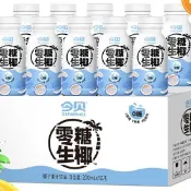 【今貝0糖生椰無糖椰汁】椰子飲料拿鐵搭配飲品傢庭裝200ml整箱