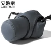 又敗家(大號/灰黑兩用立體)潛水布彈性輕便相機包輕單眼相機內膽包003-1L微單相機防撞套相機保護袋內膽袋相機袋相機保護套inner camera bag【全館299超取免運】【APP下單點數4倍送】