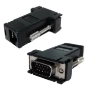 易控王 RJ45母 轉 VGA公 延伸VGA訊號 cat5e cat6 (40-714-01)
