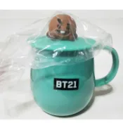 轉蛋扭蛋盒玩食玩模型公仔全家系列 BT21馬克杯(付蓋)_SHOOKY