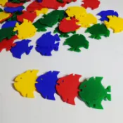橘子舖｜熱帶魚積木 魚形花片 熱帶魚花片 遊思樂 USL  益智教具 益智玩具 手腦開發