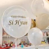 (店+)波波球中球-支架流蘇波波球 氣球 球中球 桌飄 生日氣球 婚禮氣球 生日佈置 派對佈置 啵啵球 氣球組 透明波波球
