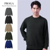 (店+)【PROGA】PRG25023 100%純Cashmere喀什米爾 圓領針織長袖毛衣男 標準款5色極致保暖 柔