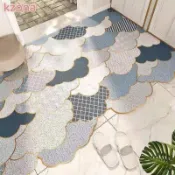 【香香柑仔店Nice】🔥🔥地毯門墊北歐進門門口地墊絲圈腳墊家用入戶門墊子六邊PVC腳踏墊 門口地墊 玄關地墊 大門地