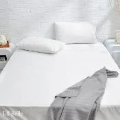 【Great Living 格蕾寢飾】La Belle 保潔超值墊+枕套組 防蹣抗菌透氣防水包覆保潔墊(單人/雙人 任選)