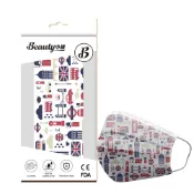 【Beauty小舖】平面口罩_英倫格調 (10片/盒)