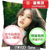 【童樂源】Sana TWICE 特製精美抱枕 多種圖案款式 包含枕套枕芯 雙面可不同圖 湊崎紗夏 小卡 卡貼 子瑜 周邊