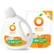 橘子工坊天然無香精制菌洗衣精洗淨病毒升級版-瓶裝1800ml/補充包1500ml