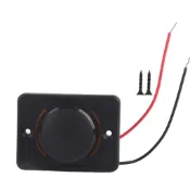 3.1A DC12V/24V 黑色車載雙USB口電源充電器插座帶LED(黃色)