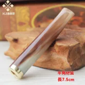 💕下單免運💕煙嘴香煙濾嘴9mm活性炭濾芯與拉桿濾芯兩用過濾煙嘴 可清洗循環牦牛角材料光面男友禮物父親禮物