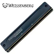 【PChome 24h購物】WEISSENBERG 高級款升級版 2202-BK 22孔複音口琴-曜石黑 R99N