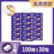 【HOTAI購】🔥本周主打【舒潔】絨厚蓬軟三層抽取衛生紙 100抽x30包x1串/箱