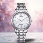CITIZEN 星辰 簡約大方 時尚女錶 手錶-34mm EM0411-71A