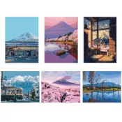 (店+)【Manto】台灣製DIY數字油畫-壯麗聖峰・富士山|超取專用大小