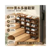 (店+)【智慧家居】樓梯鞋架 階梯式窄高款 門口置物架 鞋櫃 收納架 轉角入戶鞋架
