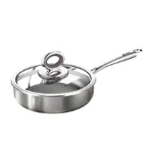 (店+)芯毅 真鈦0塗層平底鍋 荷葉仿生不粘鍋 炒菜鍋 炒鍋 煎鍋 316不鏽鋼鍋 24cm~28cm IH爐適用