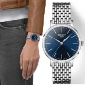 TISSOT 天梭 官方授權 Everytime 經典雋永大三針女錶 周年慶好禮 送禮首選-34mm T1432101104100