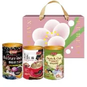 【紅布朗】養生珍穀禮盒(黑芝麻粉+堅果燕麥+紅豆紅薏仁)伴手禮品 送禮推薦 長輩養生 年節 過年 新年 春節