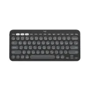 (店+)【Logitech 羅技】Logitech 羅技 Pebble Keys 2 K380s 跨平台多工藍牙鍵盤 石墨灰
