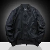 雲渡小鋪 【加棉/薄】新款秋季空軍ma1飛行員夾克男刺繡棒球服外套工裝夾克