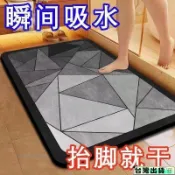 桃園出貨✨+免運 秒吸水地墊 浴室吸水地墊 衛生間防滑墊 家用入戶門地毯 厠所門口速幹地毯 吸水地毯 廚房地墊 防滑墊