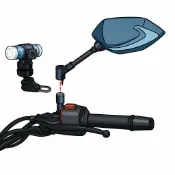 sj2000 mio MiVue M733 WIFI Plus m658 m655 U型固定座機車支架圓管行車紀錄器車架