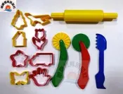 ※旭陽教育用品社※USL遊思樂益智教具系列-黏土模型工具綜合組12pcs/粘土工具模型組/動力沙模具組台灣製ST安全玩具
