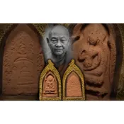 Buddha Style 佛系玩家🎮 龍婆吞 2512 周靶化緣崇迪佛 加持粉材質 純銀鍍真金防水殼 薩瑪空卡